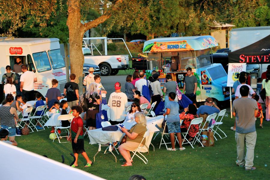Farm-to-fork food at a Davis community gathering